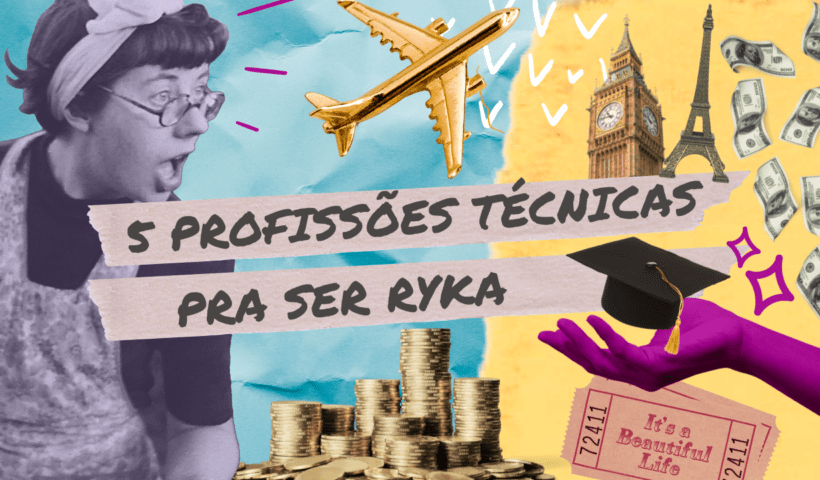 mulher segurando dinheiro; imagem ilustrativa em artigo sobre profissões técnicas mais bem pagas